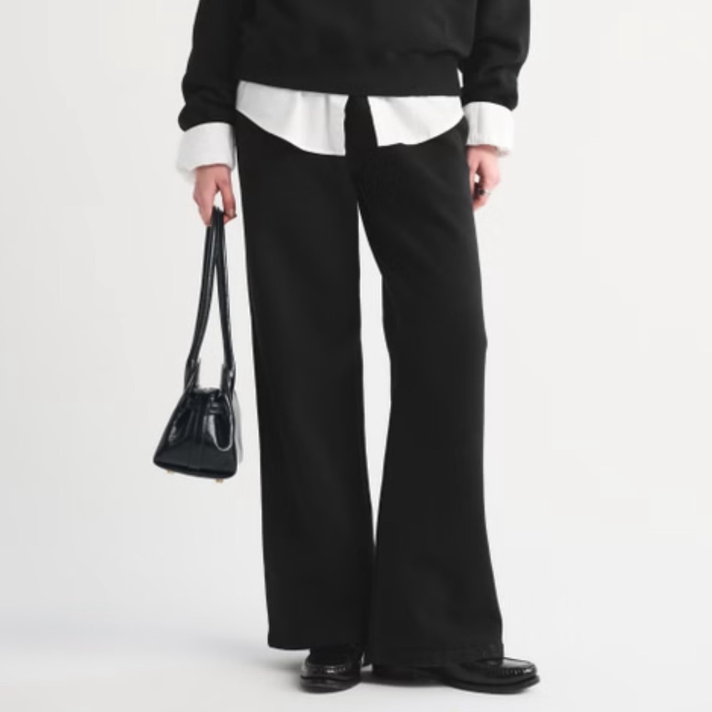 Abercrombie & Fitch High Rise Sunday Wide Leg Sweatpants